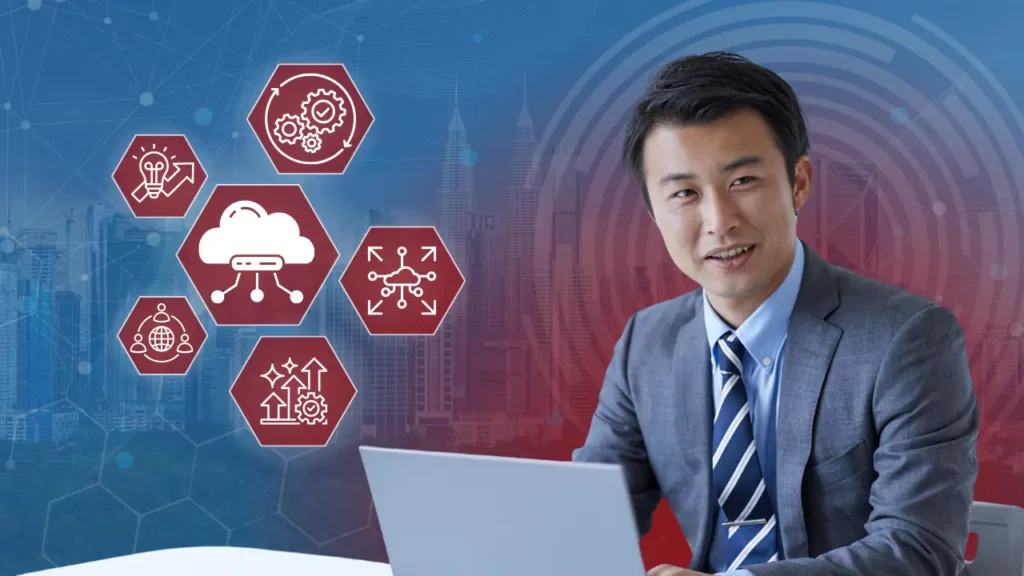 Malaysian operations team managing cloud-based back office systems for scalable remote and hybrid operations.